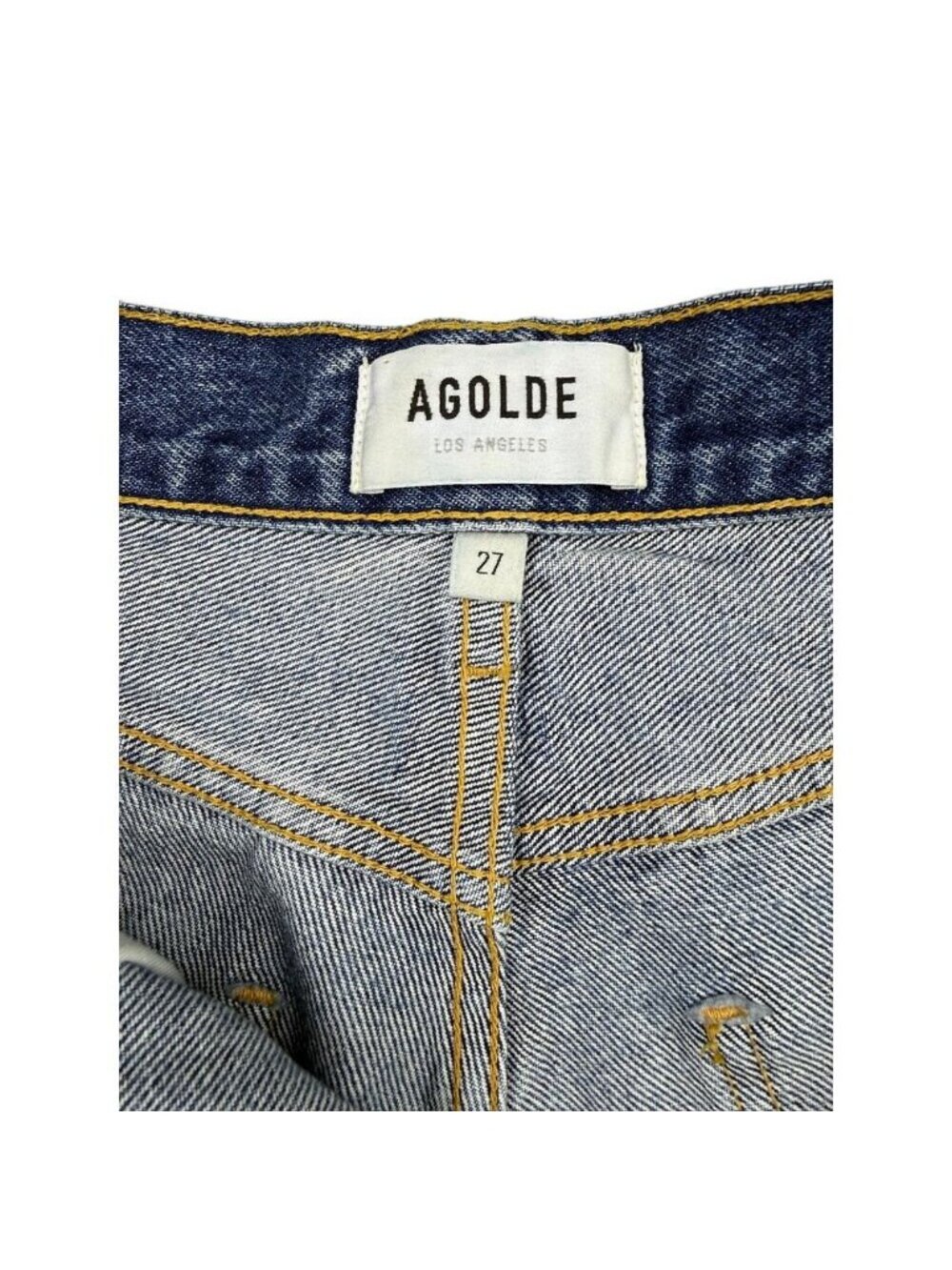 Agolde Dee Shorts In Precision - Picture 4 of 7